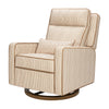 M23082BSCTB,Babyletto,Nate Berkus x Babyletto Sigi Pro Power Recliner in Perf Bronze Stripe Eco-Crossweave w/Toffee Base