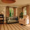 M23082BSCTB,Babyletto,Nate Berkus x Babyletto Sigi Pro Power Recliner in Perf Bronze Stripe Eco-Crossweave w/Toffee Base