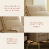 M23082BSCTB,Babyletto,Nate Berkus x Babyletto Sigi Pro Power Recliner in Perf Bronze Stripe Eco-Crossweave w/Toffee Base