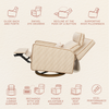 M23082BSCTB,Babyletto,Nate Berkus x Babyletto Sigi Pro Power Recliner in Perf Bronze Stripe Eco-Crossweave w/Toffee Base