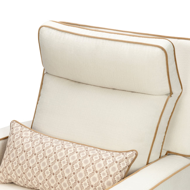 M23082PCMTB,Babyletto,Nate Berkus x Babyletto Sigi Pro Power Recliner in Performance Cream Linen w/Toffee Base