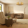 M23082PCMTB,Babyletto,Nate Berkus x Babyletto Sigi Pro Power Recliner in Performance Cream Linen w/Toffee Base