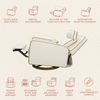 M23082PCMTB,Babyletto,Nate Berkus x Babyletto Sigi Pro Power Recliner in Performance Cream Linen w/Toffee Base