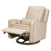 M23085BSCTB,Babyletto,Nate Berkus x Babyletto Sigi Power Recliner in Perf Bronze Stripe Eco-Crossweave w/Toffee Base