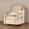 M23085BSCTB,Babyletto,Nate Berkus x Babyletto Sigi Power Recliner in Perf Bronze Stripe Eco-Crossweave w/Toffee Base