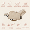 M23085BSCTB,Babyletto,Nate Berkus x Babyletto Sigi Power Recliner in Perf Bronze Stripe Eco-Crossweave w/Toffee Base