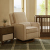 M23085BSCTB,Babyletto,Nate Berkus x Babyletto Sigi Power Recliner in Perf Bronze Stripe Eco-Crossweave w/Toffee Base