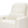 M23085CMSGLB,Babyletto,Sigi Glider Recliner w/ Electronic Control and USB in Cream Shearling w/Light Wood Base