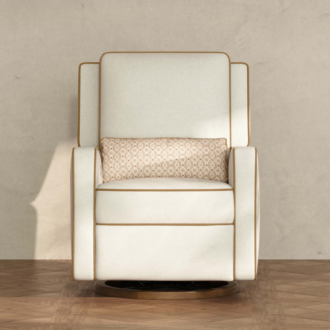 M23085PCMTB,Babyletto,Nate Berkus x Babyletto Sigi Power Recliner in Performance Cream Linen w/ Toffee Base