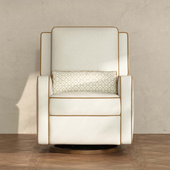M23085PCMTB,Babyletto,Nate Berkus x Babyletto Sigi Power Recliner in Performance Cream Linen w/ Toffee Base