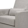 M23085PGEWLB,Babyletto,Sigi Glider Recliner w/ Electronic Control and USB in Performance Grey Eco-Weave w/Light Wood Base
