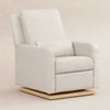 M23085WBLB,Babyletto,Sigi Glider Recliner w/ Electronic Control and USB in Ivory Boucle w/Light Wood Base
