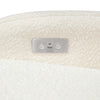 M23188WBLB,Babyletto,Nami Glider Recliner w/ Electronic Control and USB in Ivory Boucle w/Light Wood Base