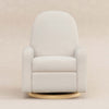 M23188WBLB,Babyletto,Nami Glider Recliner w/ Electronic Control and USB in Ivory Boucle w/Light Wood Base