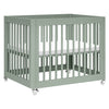 M23401LS,Babyletto,Yuzu 8-in-1 Convertible Crib w/All-Stages Conversion Kits in Light Sage