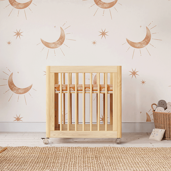 M23401N,Babyletto,Yuzu 8-in-1 Convertible Crib w/ Bassinet & Toddler Bed Kits in Natural