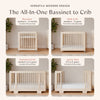 M23401NX,Babyletto,Yuzu 8-in-1 Convertible Crib w/ Bassinet & Toddler Bed Kits in Washed Natural