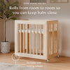 M23401NX,Babyletto,Yuzu 8-in-1 Convertible Crib w/ Bassinet & Toddler Bed Kits in Washed Natural