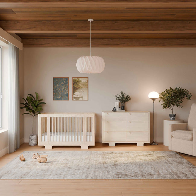 M23401NX,Babyletto,Yuzu 8-in-1 Convertible Crib w/ Bassinet & Toddler Bed Kits in Washed Natural