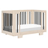 M23401NXB,Babyletto,Yuzu 8-in-1 Convertible Crib w/All-Stages Conversion in Washed Natural/Black