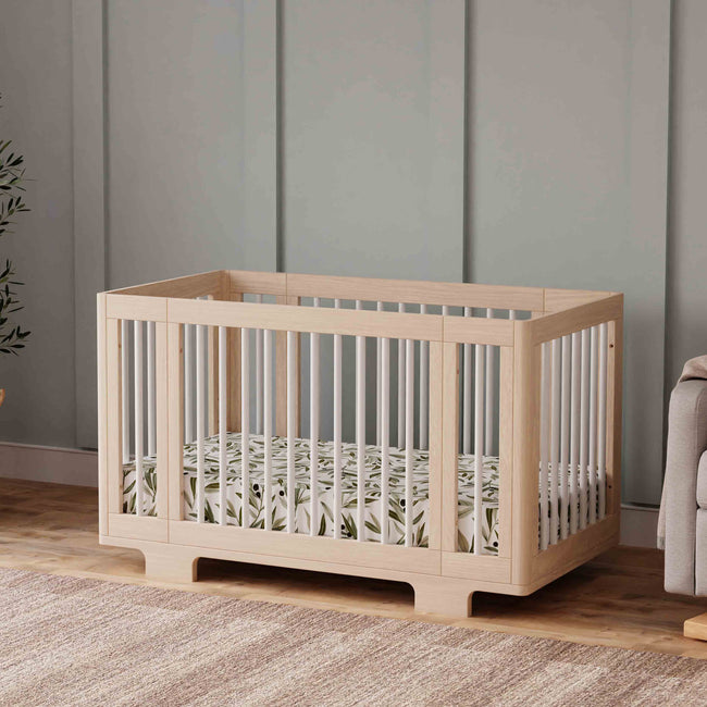 M23401NXW,Babyletto,Yuzu 8-in-1 Convertible Crib w/ Bassinet & Toddler Kits in Washed Natural/White