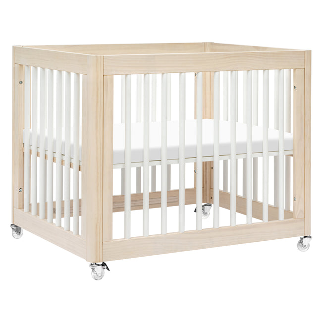 M23401NXW,Babyletto,Yuzu 8-in-1 Convertible Crib w/All-Stages Conversion in Washed Natural/White
