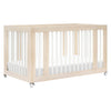M23401NXW,Babyletto,Yuzu 8-in-1 Convertible Crib w/All-Stages Conversion in Washed Natural/White
