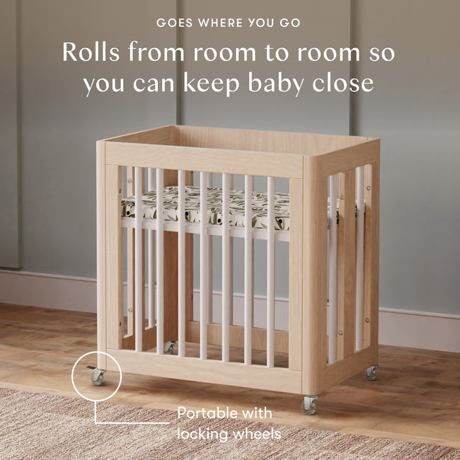 M23401NXW,Babyletto,Yuzu 8-in-1 Convertible Crib w/All-Stages Conversion in Washed Natural/White