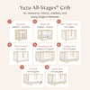 M23401NXW,Babyletto,Yuzu 8-in-1 Convertible Crib w/All-Stages Conversion in Washed Natural/White