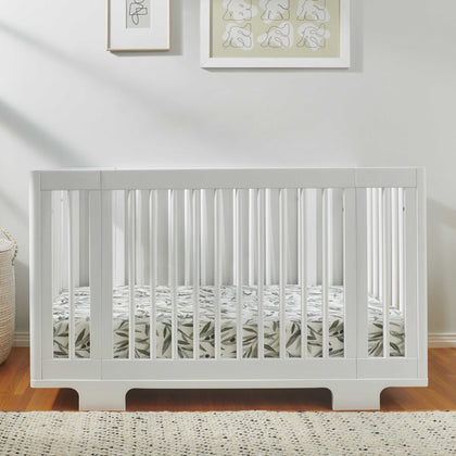 M23401W,Babyletto,Yuzu 8-in-1 Convertible Crib w/ Bassinet & Toddler Bed Kits in White