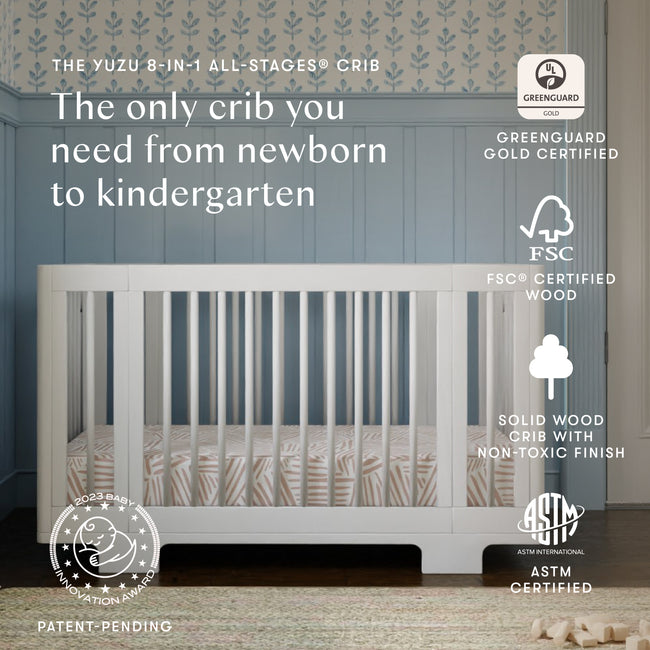 M23401W,Babyletto,Yuzu 8-in-1 Convertible Crib w/All-Stages Conversion Kits in White