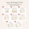 M23401WN,Babyletto,Yuzu 8-in-1 Convertible Crib w/All-Stages Conversion Kits in White/Natural