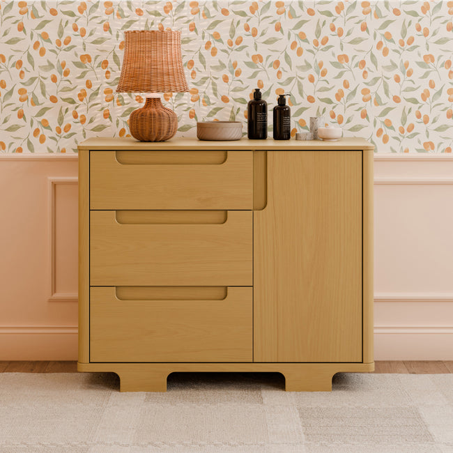 M23423HY,Babyletto,Yuzu 3-Drawer Changer Dresser in Honey