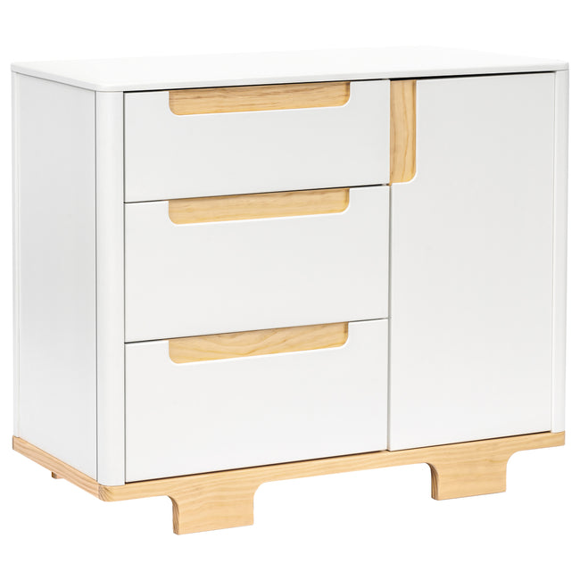 M23423WN,Babyletto,Yuzu 3-Drawer Changer Dresser in White/Natural