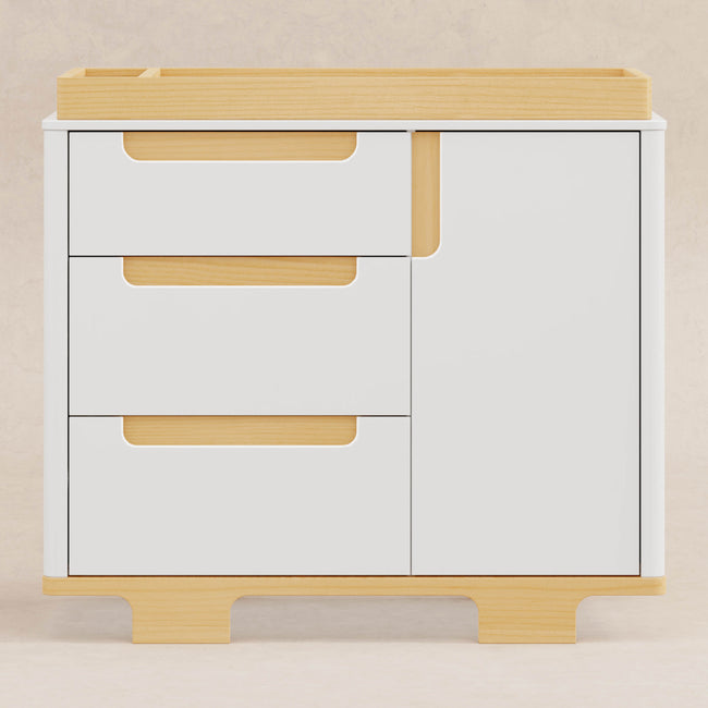 M23423WN,Babyletto,Yuzu 3-Drawer Changer Dresser in White/Natural