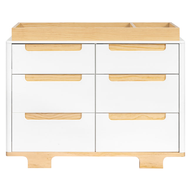 M23426WN,Babyletto,Yuzu 6-Drawer Dresser in White/Natural