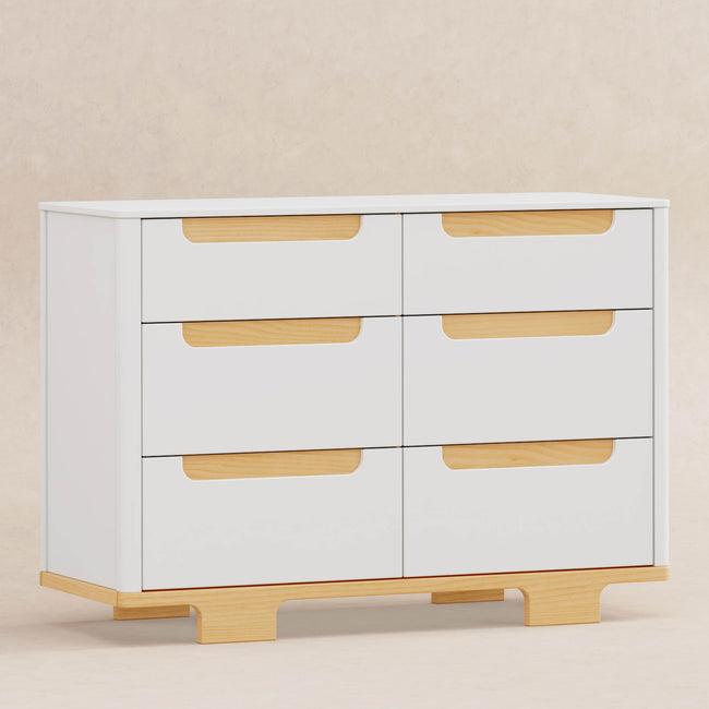 M23426WN,Babyletto,Yuzu 6-Drawer Dresser in White/Natural