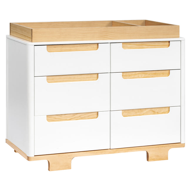 M23426WN,Babyletto,Yuzu 6-Drawer Dresser in White/Natural