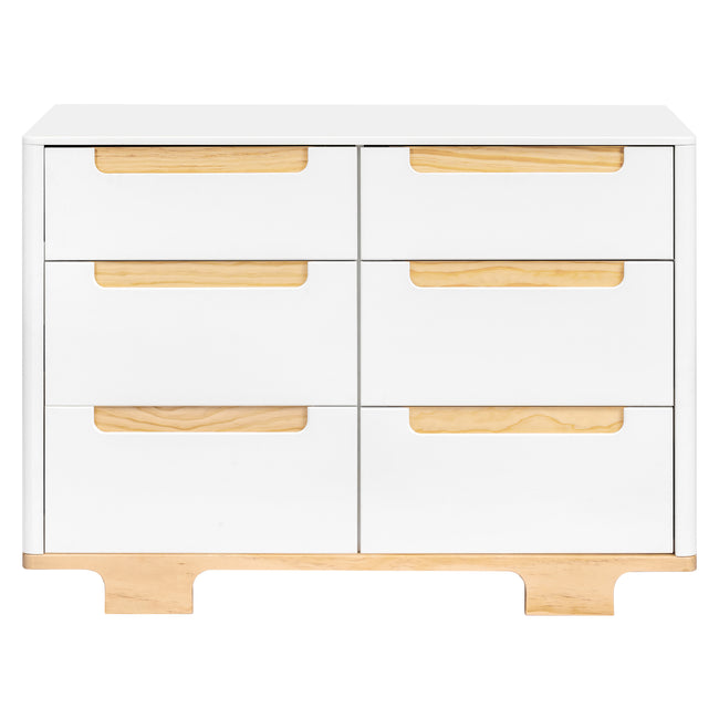 M23426WN,Babyletto,Yuzu 6-Drawer Dresser in White/Natural