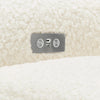 M24087CMSGLB,Nursery Works,Sunday Power Recliner and Swivel Glider in Cream Shearling w/ Light Wood Base