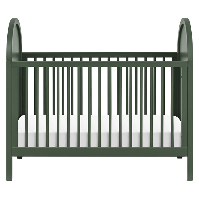M25601FRGRNC,Babyletto,Bondi Cane 3-in-1 Convertible Crib w/ Toddler Bed Kit in Forest Green w/ Natural Cane