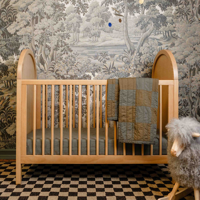 M25601HYNC,Babyletto,Bondi Cane 3-in-1 Convertible Crib w/Toddler Bed Kit in Honey with Natural Cane