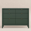 M25616FRGR,Babyletto,Bondi 6-Drawer Assembled Dresser in Forest Green