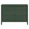 M25616FRGR,Babyletto,Bondi 6-Drawer Assembled Dresser in Forest Green