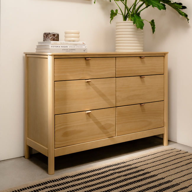 M25616HY,Babyletto,Bondi 6-Drawer Assembled Dresser in Honey