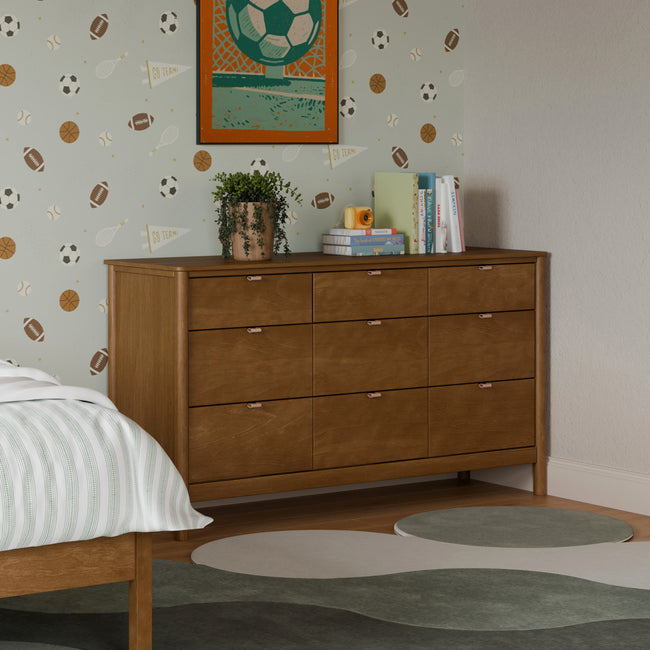 M25928NL,Babyletto Kids,Bondi 9-Drawer Assembled Dresser in Natural Walnut