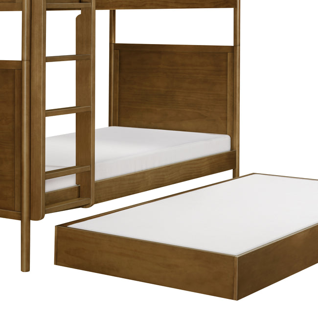 M25973NL,The MDB Family,Twin Storage Trundle Bed in Natural Walnut