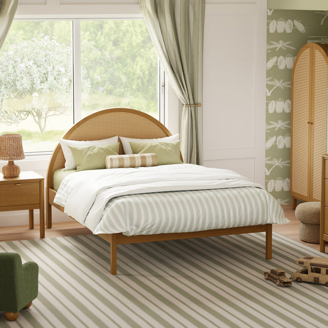 M25996HYNC,Babyletto Kids,Bondi Cane Full Bed in Honey