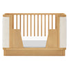 M26201HYWB,Babyletto,Bondi Boucle 4-in-1 Convertible Crib w/ Toddler Bed Kit in Honey with Ivory Boucle