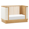 M26201HYWB,Babyletto,Bondi Boucle 4-in-1 Convertible Crib w/ Toddler Bed Kit in Honey with Ivory Boucle
